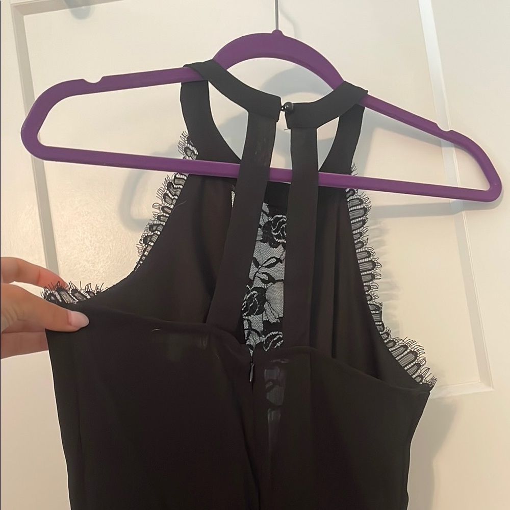 Charlotte Russe Black Romper with Lace Detail - Picture 5 of 5